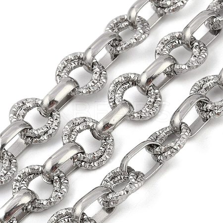 Non-Tarnish 304 Stainless Steel Link Chains CHS-A013-03P-01-1
