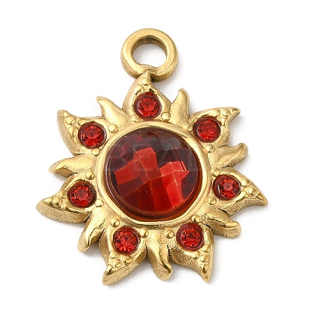 Real 18K Gold Plated 304 Stainless Steel Pendants STAS-A084-22G-03-1