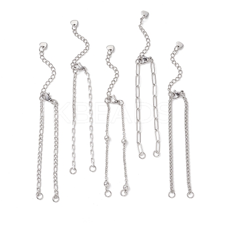 304 Stainless Steel Chain Bracelet Making AJEW-JB01539-1