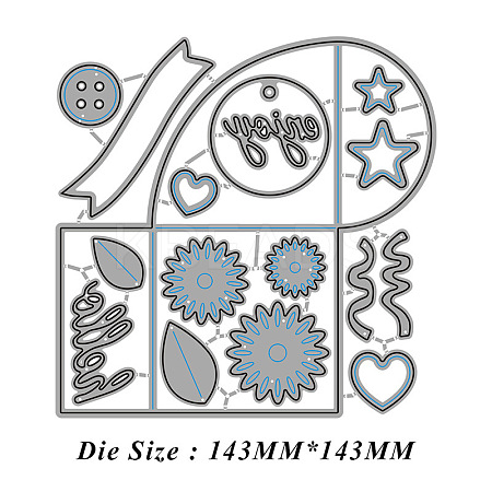 Carbon Steel Cutting Dies Stencils SCRA-PW0001-211-1