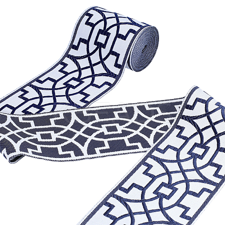 5M Ethnic Style Embroidery Polyester Ribbons OCOR-PH0007-94C-1