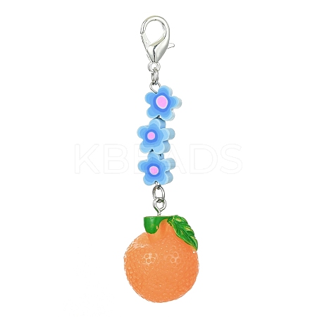 Fruit Resin Pendant Decoration HJEW-JM01554-02-1