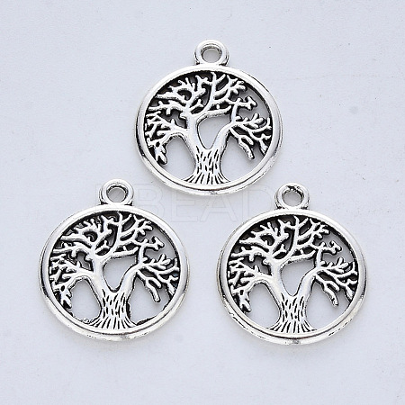 Tibetan Style Alloy Pendants LS-TIBE-R316-111AS-RS-1