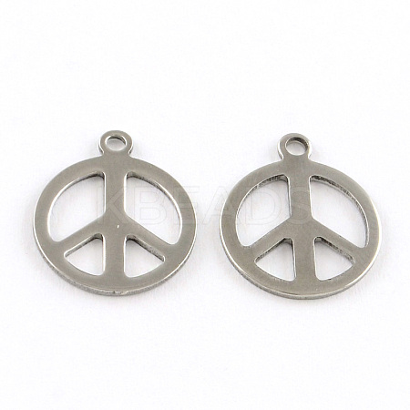 304 Stainless Steel Pendants STAS-NB0004-39P-1