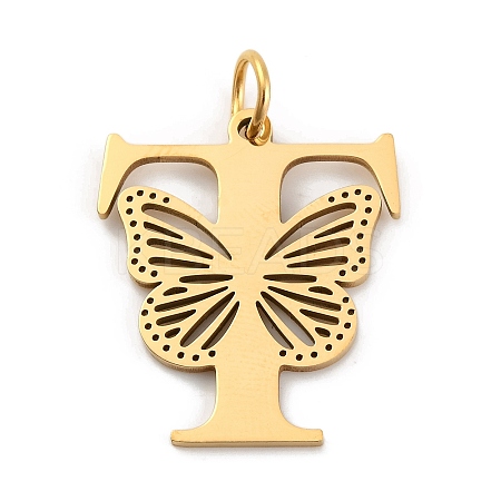 Ion Plating(IP) 201 Stainless Steel Pendants STAS-N103-184G-T-1