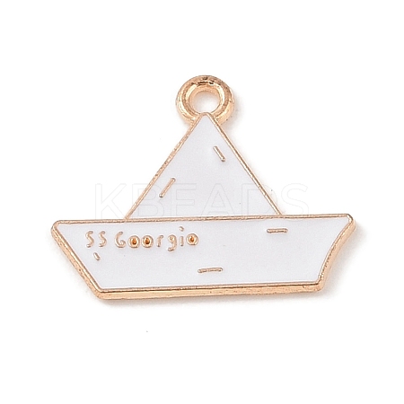 Alloy Enamel Pendants ENAM-Z010-16KCG-1