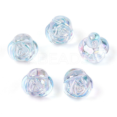 Electroplate Transparent Acrylic Beads LS-PACR-CJC0008-08C-1