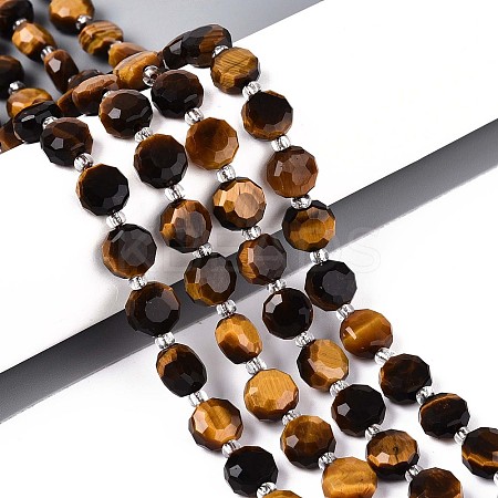 Natural Tiger Eye Beads Strands G-B153-A17-1