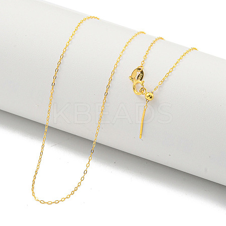 925 Sterling Silver Cable Chain Necklaces X-NJEW-C052-15G-1