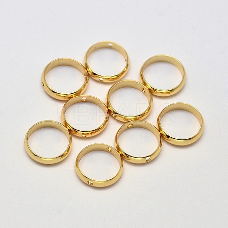 Ring Brass Bead Frames KK-L137-09G-NR-10mm-1