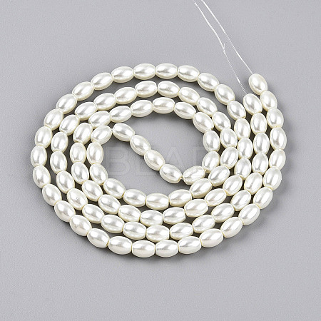 Baking Paint Pearlized Glass Pearl Bead Strands HY-T002-01A-02-1