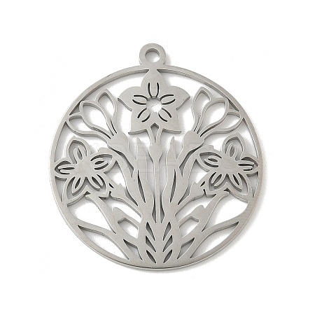 304 Stainless Steel Pendants STAS-V016-14P-1