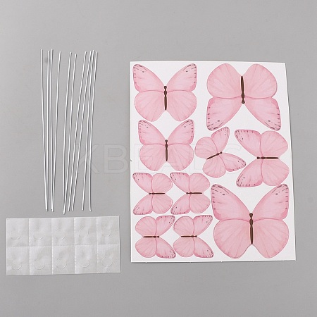 Butterfly Cake Topper Sets DIY-WH0569-39K-01-1