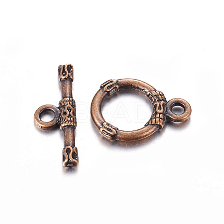Tibetan Style Alloy Toggle Clasps LS-RLF10395Y-NF-1