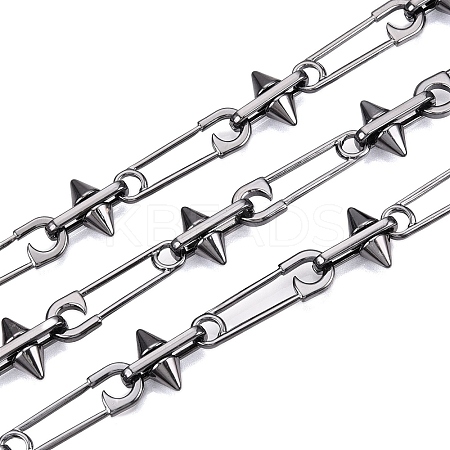 Alloy Paperclip Chains with Rivet LCHA-T001-17B-1