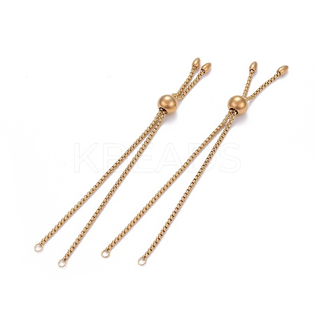 304 Stainless Steel Slider Bracelet/Bolo Bracelets Making LS-MAK-L024-01G-1