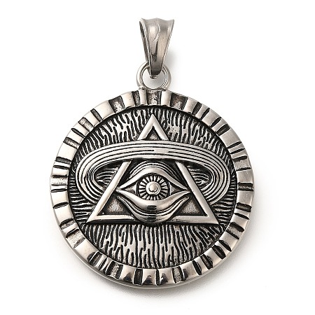 304 Stainless Steel Pendants STAS-K294-03AS-1