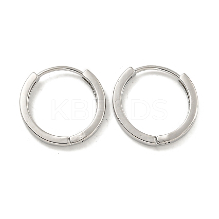 Brass Hoop Earrings EJEW-L211-006P-1