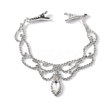 Alloy Rhinestone Hair Chain LS-OHAR-M044-02A-S-1