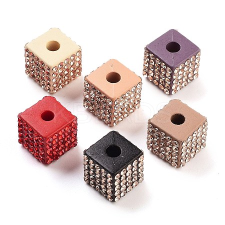Opaque Resin European Beads RESI-M038-06-1