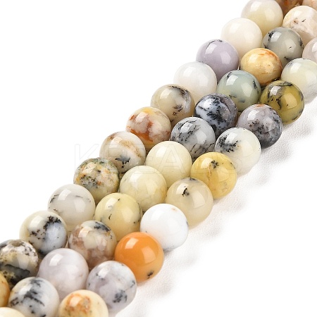 Natural African Opal Beads Strands G-B048-B03-02-1