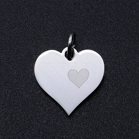 Non-Tarnish Valentine's Day 201 Stainless Steel Charms STAS-T049-T678-1-1