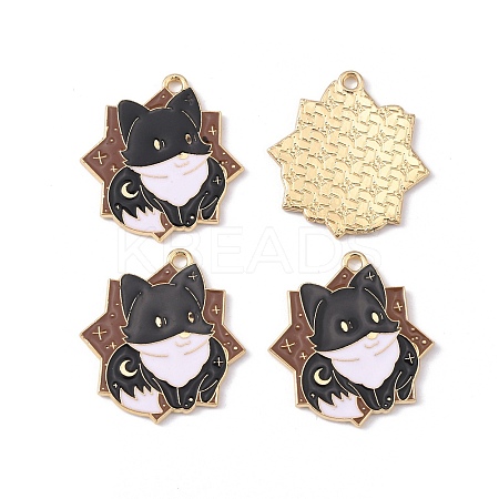 Zine Alloy Enamel Pendants ENAM-WH0065-07B-LG-1