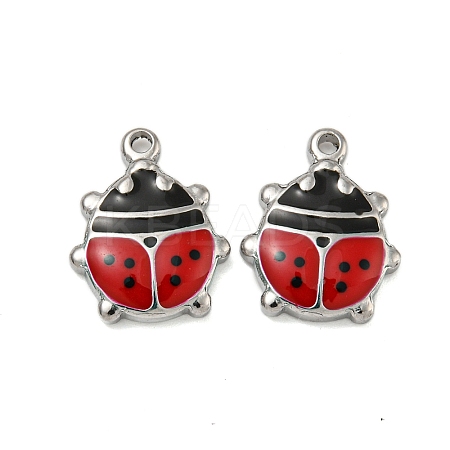 304 Stainless Steel Enamel Pendants STAS-Z081-03P-02-1