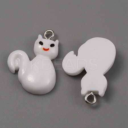 Opaque Resin Pendants RESI-CJC0012-19B-1