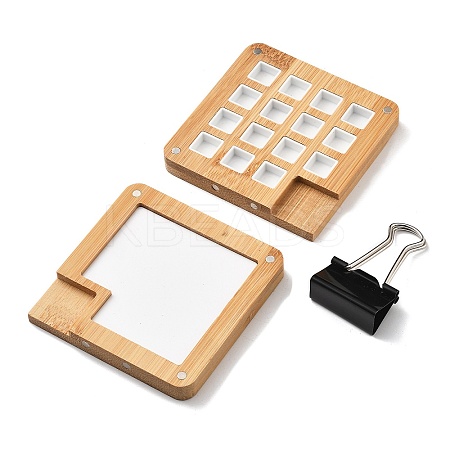 Bamboo Watercolor Paints Palette Box PW-WG29862-03-1
