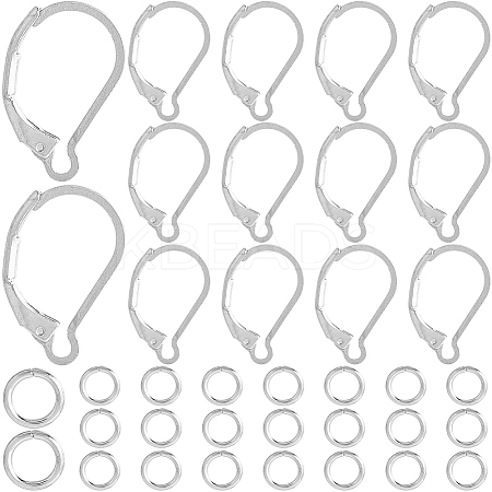 80Pcs 304 Stainless Steel Leverback Earring Findings STAS-SP0001-18P-1
