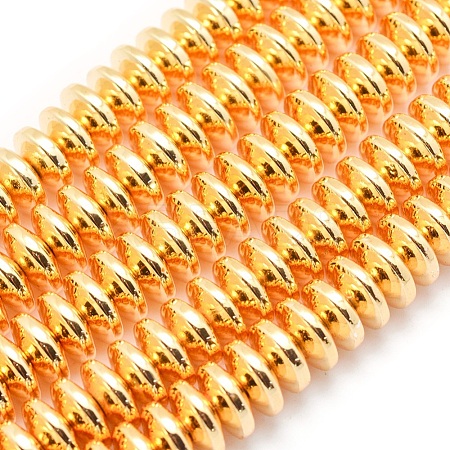 Electroplate Non-magnetic Synthetic Hematite Beads Strands G-L485-05A-G-1