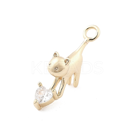 Brass Micro Pave Cubic Zirconia Pendants LS-KK-M306-06G-07-1