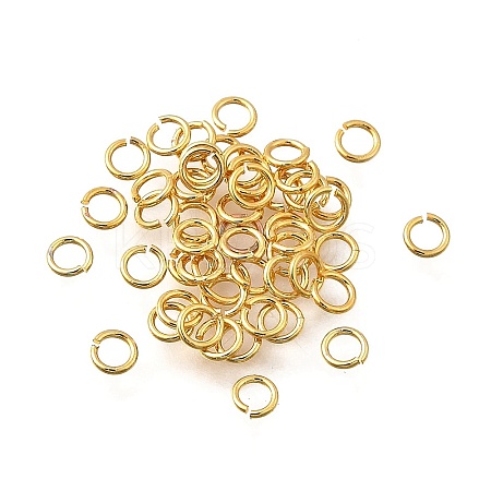 Brass Open Jump Rings KK-B147-03A-G-1