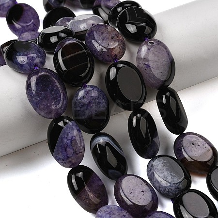 Natural Agate Beads Strands G-F820-N01-01F-1