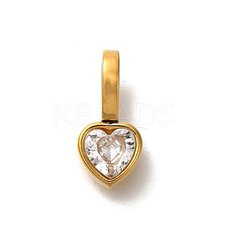 Ion Plating(IP) 304 Stainless Steel Rhinestone Pendants STAS-A104-10G-01-1