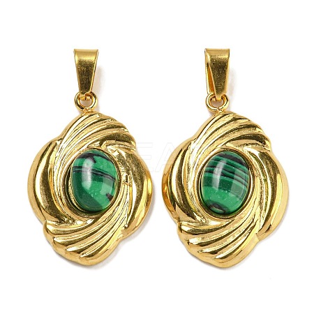 Synthetic Malachite Pendants STAS-U024-15G-07-1