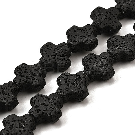 Natural Lava Rock Beads Strands G-L498-E02-01A-1
