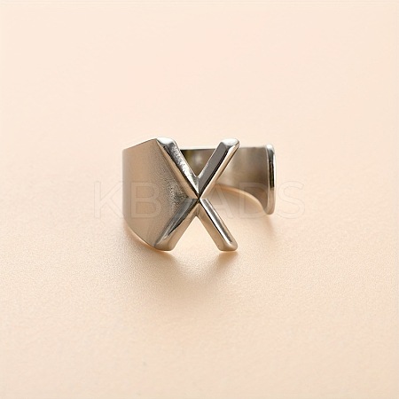 304 Stainless Steel Cuff Rings FS-WGEAFE6-48-1