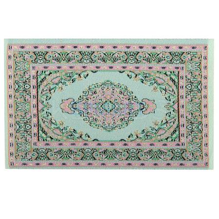 Silk Miniature Ethnic Style Carpets MIMO-PW0001-008C-1