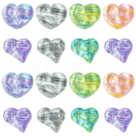 14Pcs 7 Styles Translucent Resin Decoden Cabochons CRES-FS0001-16-1
