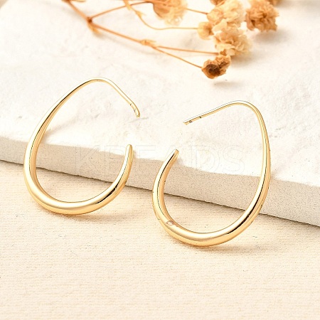 Brass Dangle Earrings KK-T056-110G-NF-1