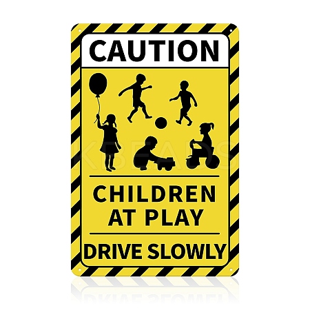 UV Protected & Waterproof Aluminum Warning Signs AJEW-WH0111-D-10-1