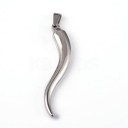 Tarnish Resistant 304 Stainless Steel Pendants STAS-K087-09P-1