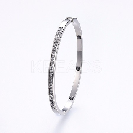 304 Stainless Steel Bangles BJEW-P223-20P-1