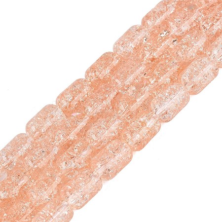 Transparent Crackle Glass Beads Strands GLAA-NH0001-04-A04-1