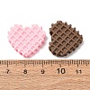 Opaque Resin Imitation Food Cabochons RE-CBA8177-01-2