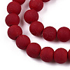 Opaque Glass Beads Strands GLAA-T032-P6mm-MD05-2