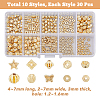 300Pcs 10 Styles Barrel Plating Alloy Beads FIND-DC0002-88-2
