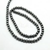Grade AAA Magnetic Synthetic Hematite Round Bead Strands G-G644-A-11-2